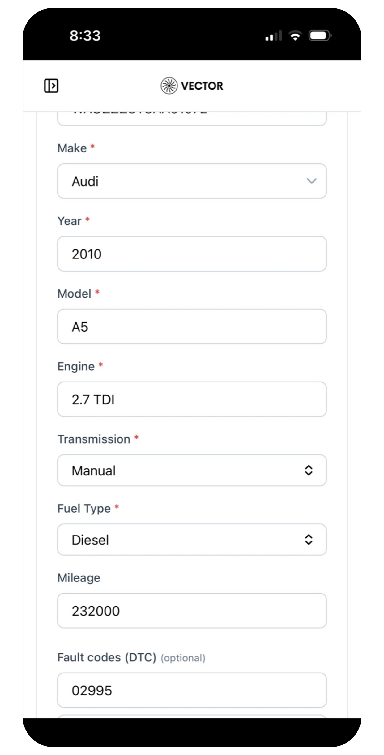 Étape 1 — Renseignez le cas
